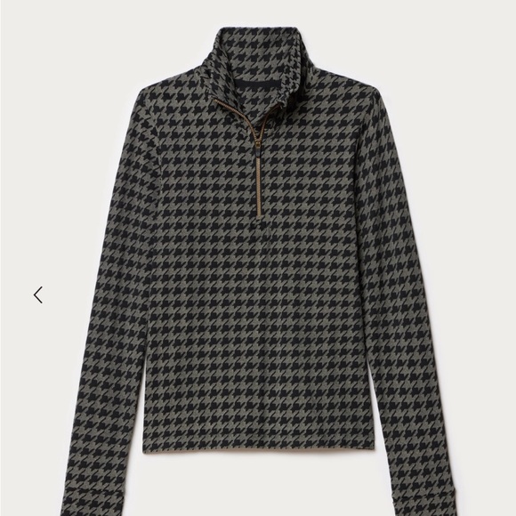 RHONE Black Houndstooth Seamless 1/4 Zip XL - Picture 1 of 5